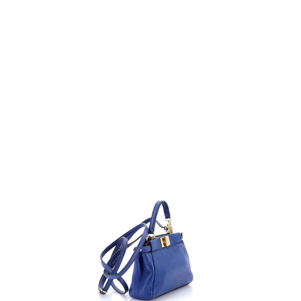 Fendi Peekaboo Bag Leather Micro #245680F79B - Picture 2 of 8